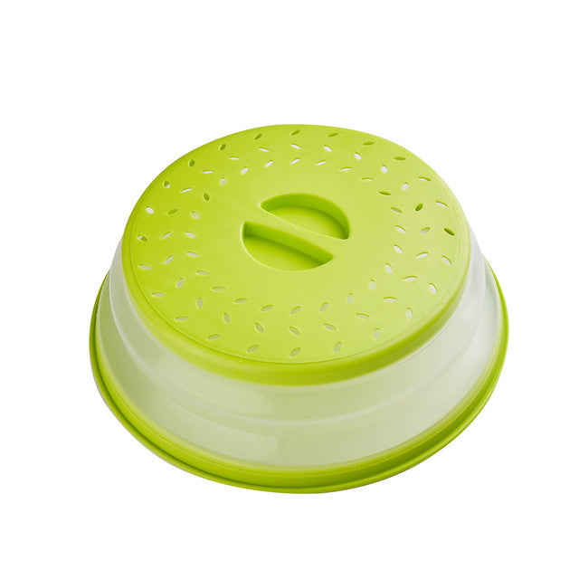 Collapsible High-Temperature Microwave Splash Cover